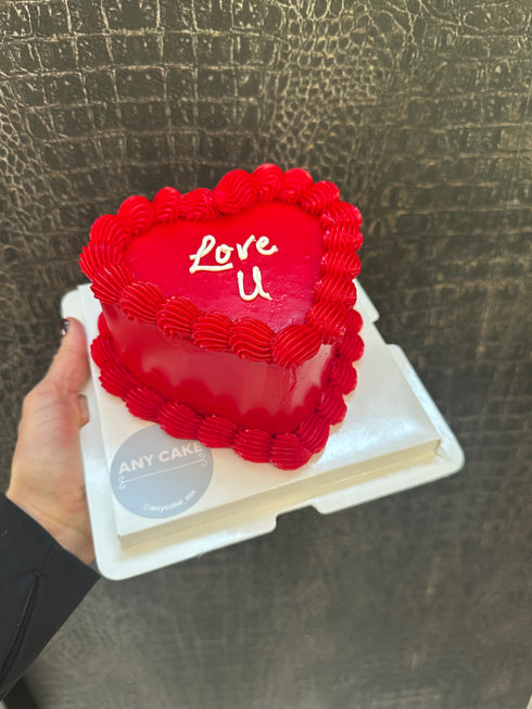 Vintage Cake Corazón